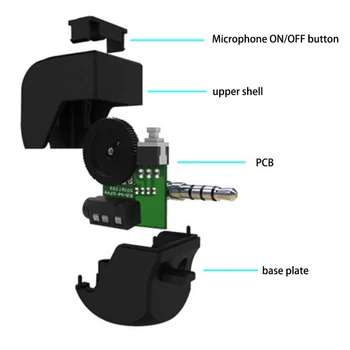 Austiņas Kontrolieris 3,5 mm Mini Rīkoties ar Austiņu Adapteris priekš PS4 Kontrolieris VR ar Mikrofonu Austiņas Skaļuma Kontrole