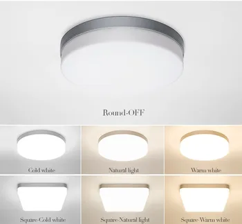 LED griestu lampas telpu 18W 24W 36W 48W Auksts, Silts Balts Dabiskais apgaismojums, LED lampas griestu lampas dzīvojamā istabā apgaismojums