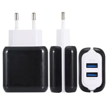 LEORY Dual USB Ceļojumu USB Lādētāju 5V2.1.A 5V3.1.A MUMS, ES Plug Mini Lādētājs Adapteris, Smart Lādētājs Mobilo Tālruni, Tabletes iPhone