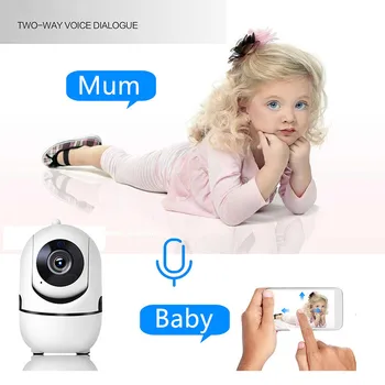 Baby Uzraudzīt, IP Kamera, Auto Izsekošana HD 1080p Mājas Wifi Drošības Novērošanas Kameras CCTV Kameras Bērni Pavada Robots