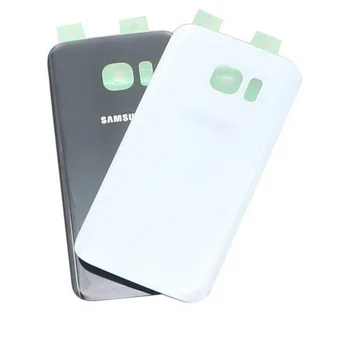 SAMSUNG Galaxy S7 G930 G930F S7edge G935 G935F Atpakaļ Stikla Akumulatora Vāka Aizmugurējās Durvis Mājokļu Lietu Samsung S7 Atpakaļ Stikla Vāks
