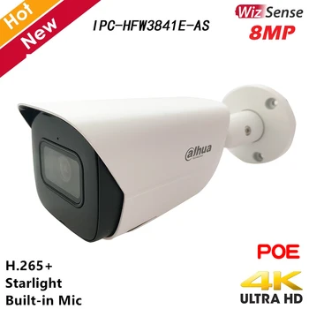 Dahua 8MP IP Kameras WizSense Drošības Kameru IPC-HFW3841E-KĀ H. 265+ Iebūvēts Mic Atbalsta 256G SD Karti un Saprātīga atklāšana