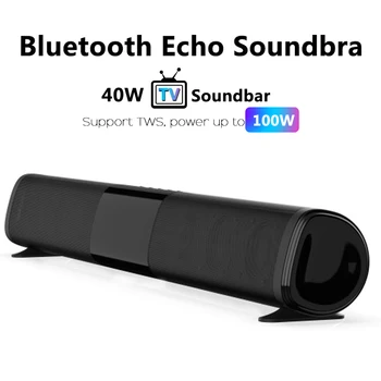 40W TWS100W Soundbar Patentu Jaunu TV Echo Bezvadu Bluetooth Skaļruni, Mājas Kinozāles Boombox Mūzikas Centru, DATORU, Kino, TV / TF / AUX