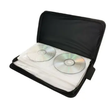80 Disku PU DVD, CD Glabāšanas CD Turētājs, somiņa Gadījumā DJ Mākslīgās Ādas somiņa Uzglabāšanai Turētājs Organizators Seifs Rūtiņu, VCD, DVD, CD