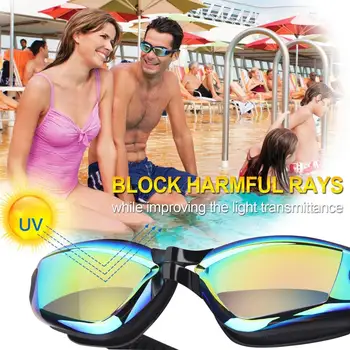 Outtobe Peldēšanas Brilles Peldēšanas Brilles Triatlona Iekārtas ar stikla & Clear Anti-Miglas Ūdensizturīgs UV 400 Aizsardzību Lēcas