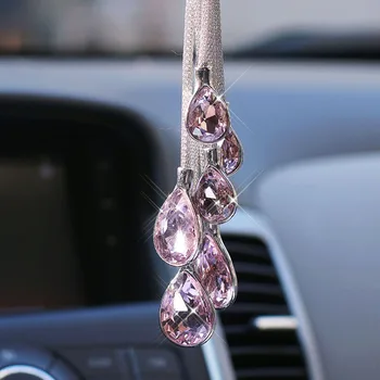Auto Kulons Lelle Modes Crystal Diamond Atpakaļskata Spogulī, Automašīnu Dekorēšana, Dāvanas Auto Rotājumi Auto Aksesuāri Meitenēm