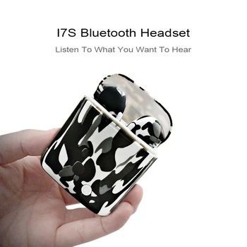 WPAIER I7S TWS Bluetooth Austiņas krāsains Portatīvo Bezvadu Austiņas Ar Uzlādes Box mini bluetooth Earbuds Krāsu modelis