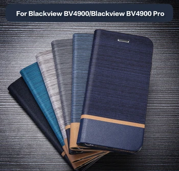 PU Ādas Maks Gadījumā Blackview BV4900 Uzņēmuma Tālruņa, Gadījumā, Blackview BV4900 Pro Grāmatu Gadījumā Mīksta Silikona Vāciņu Atpakaļ