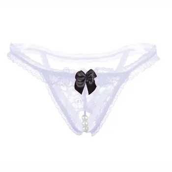 Sieviešu Sexy G String mikro Mežģīnes Atvērt Sadalīt Caurumu Loku frēzēšana Siksna Apakšbiksītes Šorti tangas Apakšveļa Underwears Apakšbikses 2019