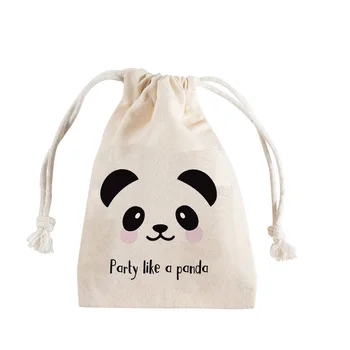 5gab Panda Pusei par Labu Dāvanu Goodie Konfektes Soma Bērnu Dušas, zēns, meitene 1 2 3 4 5 6 Dzimšanas dienu melna balta tēma Apdare